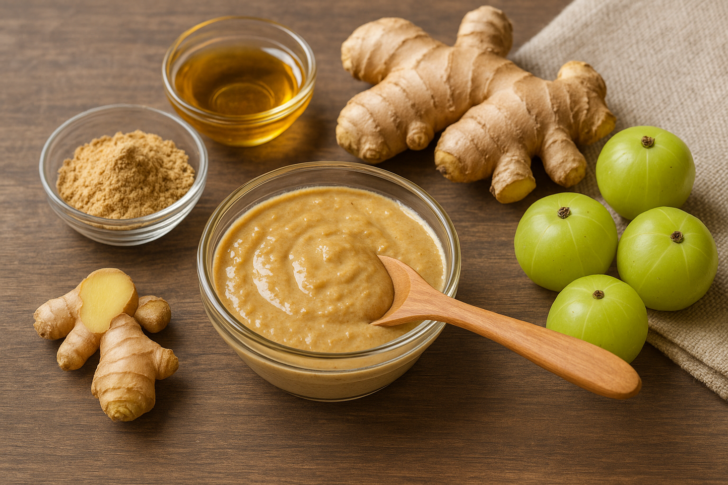 Masque capillaire fortifiant à l'amla & gingembre - Caribioty