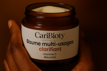 Baume universel clarifiant solide - Soin multi-usages éclat, anti-tâches & réparateur - Caribioty